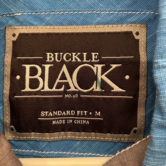 Buckle Black Cowboy Blue Western Shirt - Picture 5 of 5